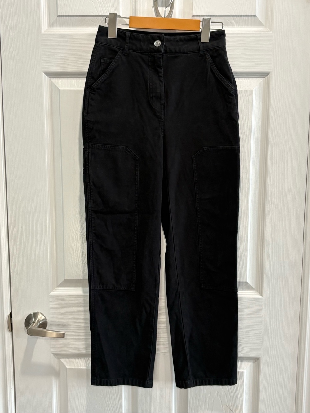 Aritzia Wilfred Free Brennan High Rise Utility Patch Pocket Pants, Black, Size 0